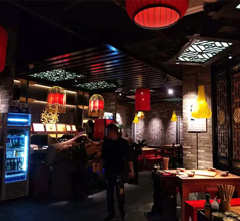 光柏士燈光設計案例丨風(fēng)王府火鍋店餐廳